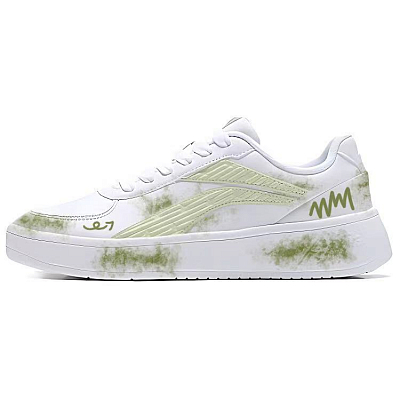 LiNing Slip Resistant, Abrasion Resistant, Lightweight Low Top Skateboard Shoes Men's Green