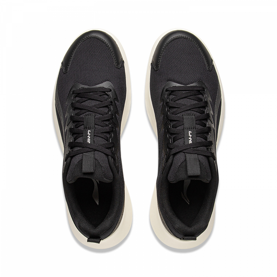 LiNing Light Feather FW Shock Absorbers Slip Resistant Abrasion Resistant Breathable Low Top Running Shoes Men's Black купить в интернет-магазине Yoocart с быстрой доставкой по России.