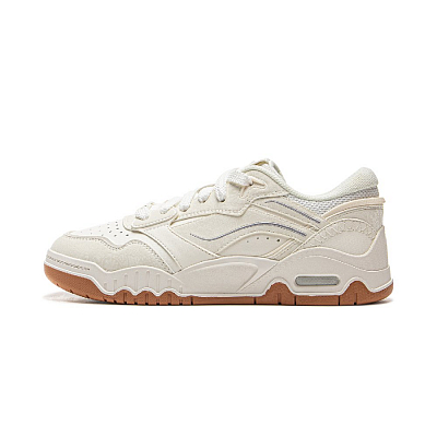LINING Moon White 3 Skateboard Shoes Women's Low top Mist White