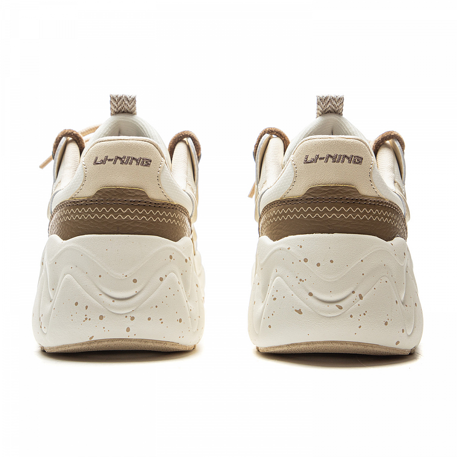 LiNing Cheese 3.0 Slip Resistant, Abrasion Resistant, Lightweight Low Top Skateboard Shoes Women's Ecru Dune Khaki купить в интернет-магазине Yoocart с быстрой доставкой по России.