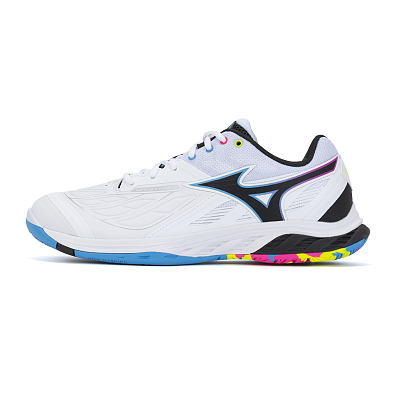 Mizuno Wave Fang 2 Badminton Shoes Unisex Low top White/Black/Blue