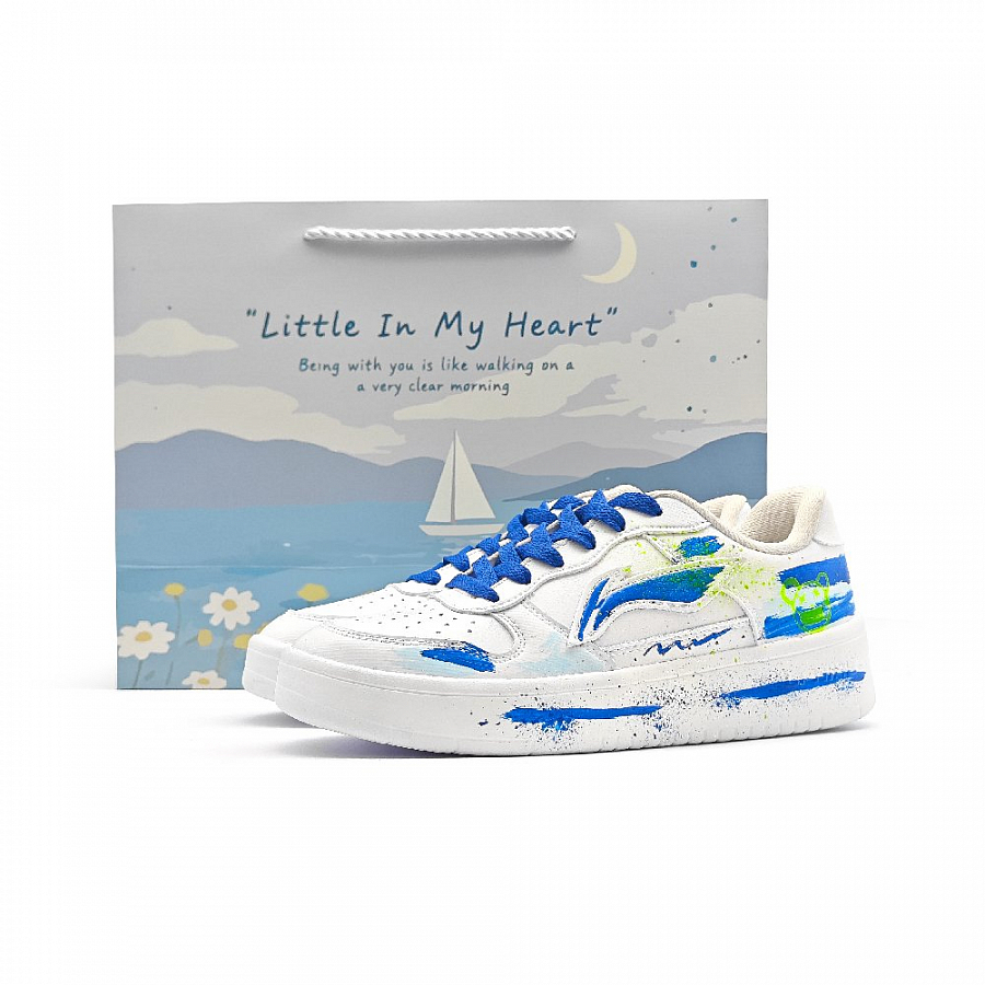 LiNing Pontoon Boats Slip Resistant, Lightweight, Breathable, Height Increasing Low top Skateboard Shoes Unisex White купить в интернет-магазине Yoocart с быстрой доставкой по России.