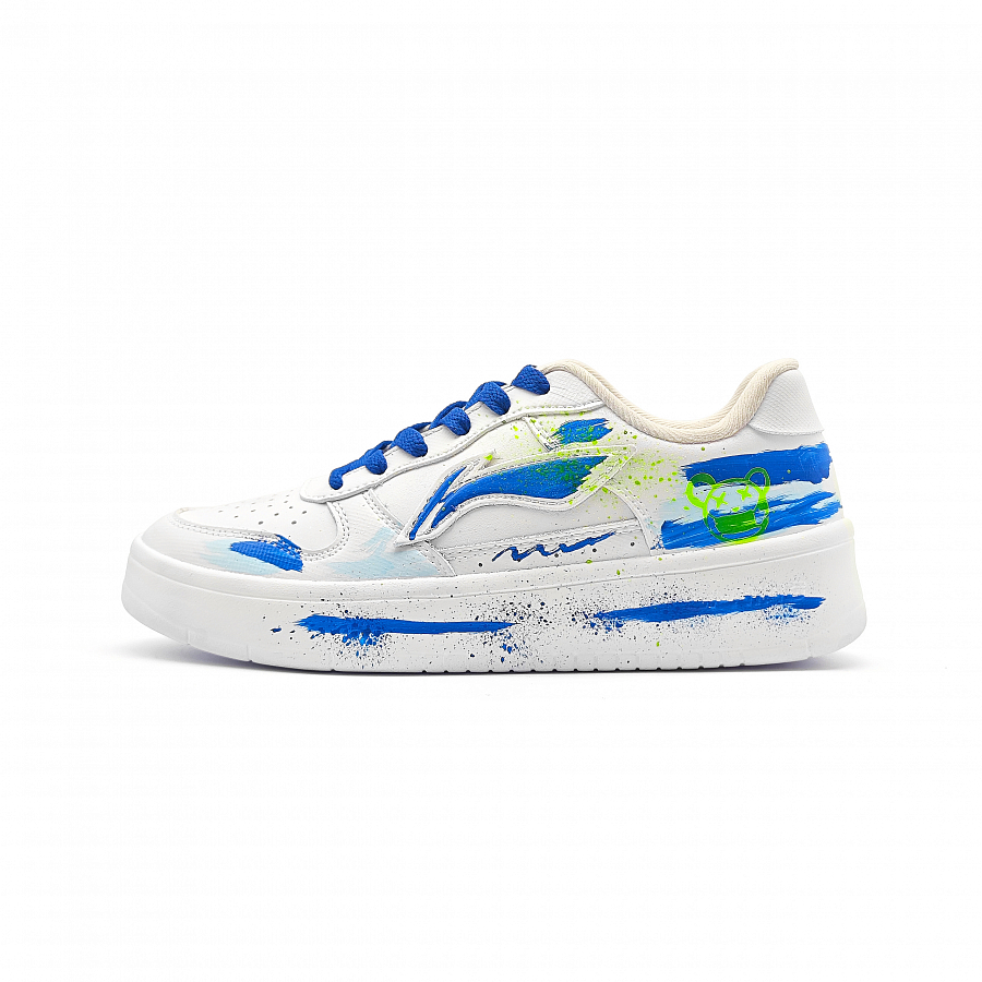 LiNing Pontoon Boats Slip Resistant, Lightweight, Breathable, Height Increasing Low top Skateboard Shoes Unisex White купить в интернет-магазине Yoocart с быстрой доставкой по России.