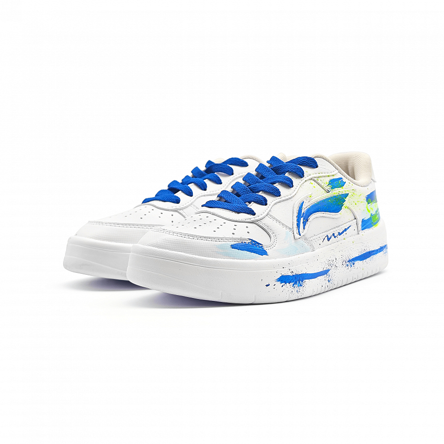 LiNing Pontoon Boats Slip Resistant, Lightweight, Breathable, Height Increasing Low top Skateboard Shoes Unisex White купить в интернет-магазине Yoocart с быстрой доставкой по России.