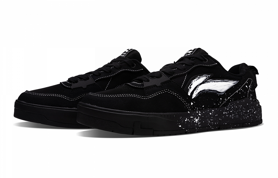 LiNing Yuan Chu Slip Resistant Shock Absorbers With Abrasion Resistant Properties Low Top Skateboard Shoes Men's Black купить в интернет-магазине Yoocart с быстрой доставкой по России.