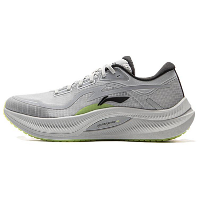 LiNing Yueying 4 Abrasion Resistant Slip Resistant Low Top Casual Running Shoes Men's Calm Gray