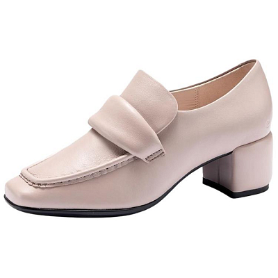 Ecco 35 Inches Body Shaping Loafers 5cm Women's Gray Pink