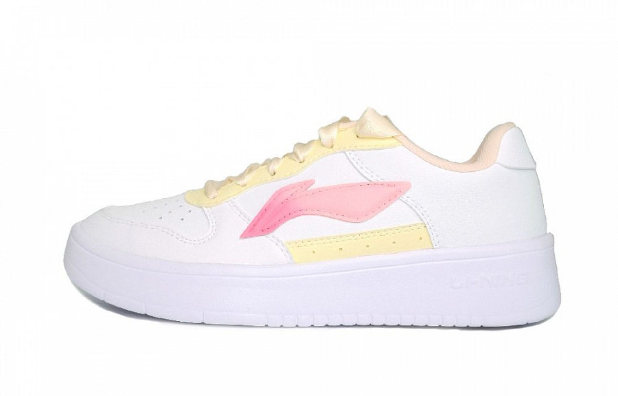 LiNing Pontoon Boats Anti Slip Wear Resistant Low Top Skateboard Shoes Women's White купить в интернет-магазине Yoocart с быстрой доставкой по России.