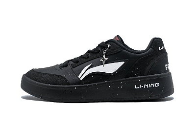LiNing Yuanbao V3 Cushioning Abrasion Resistant Breathable Low Top Skateboard Shoes Men's Black White