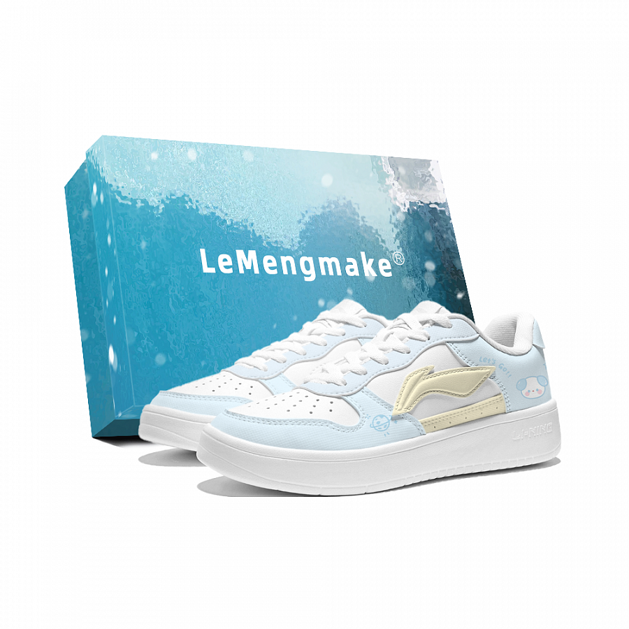LiNing Pontoon Boats Anti Slip Wear Resistant Low Top Skateboard Shoes Women's White купить в интернет-магазине Yoocart с быстрой доставкой по России.