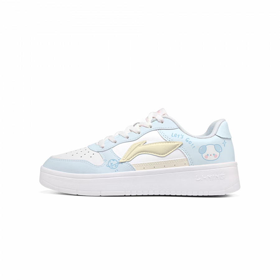 LiNing Pontoon Boats Anti Slip Wear Resistant Low Top Skateboard Shoes Women's White купить в интернет-магазине Yoocart с быстрой доставкой по России.