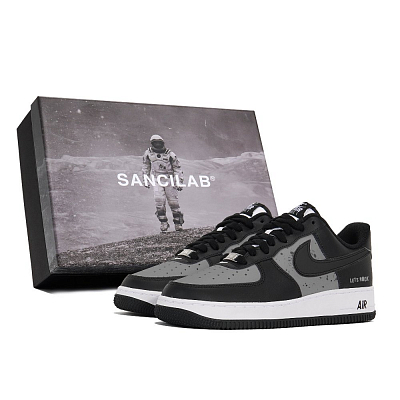 Nike Air Force 1 Skateboard Shoes Unisex Low-Top Black Gray Color