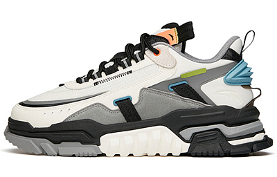 Anta Spy Low-Top Skateboard Shoes Men's White Black Gray
