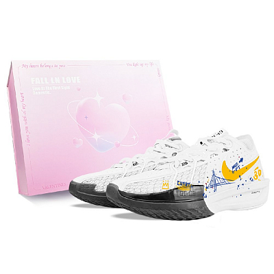 Nike Air Zoom G.T. Cut 3 EP BNK Curry Graffiti Low Top Basketball Shoes Men's White Yellow