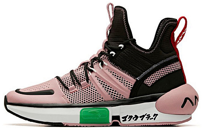 Dragon Ball Super x Anta 'Goku Black' Cushioning Anti-Slip And Wear-Resistant Mid-Top Basketball Shoes Men's Rose Red