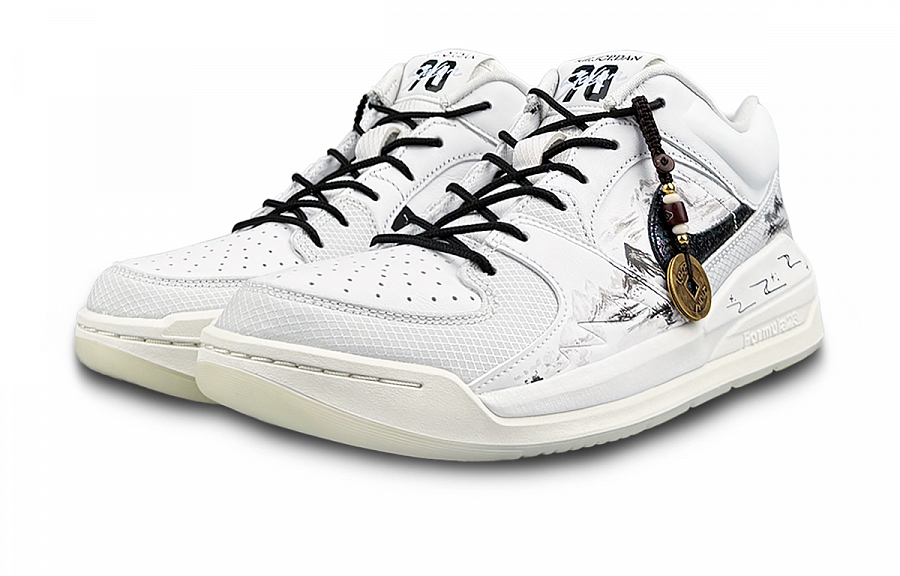 Jordan Stadium 90 Cushioning, Wear Resistant Low top Vintage Basketball Shoes Men's White Black купить в интернет-магазине Yoocart с быстрой доставкой по России.