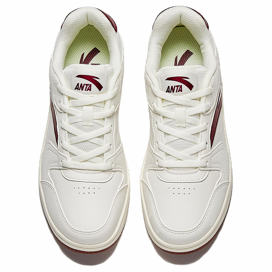 Anta Original Year Slip Resistant Height Increasing Low top Skateboard Shoes Women's White Red купить в интернет-магазине Yoocart с быстрой доставкой по России.