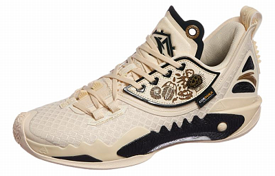 Anta Shock Wave 5 Slip Resistant And Breathable Low Top Nitrogen Technology Basketball Shoes Men's Brown Black