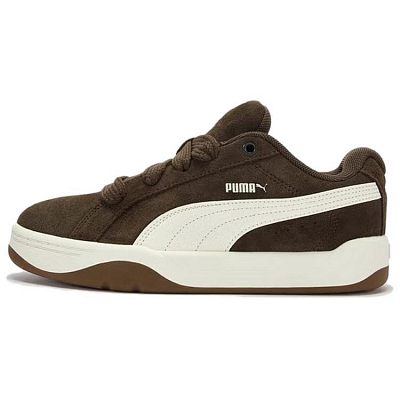 PUMA Park Lifestyle Low Top Skateboard Shoes Unisex Brown White