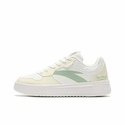 Anta Anti Slip Wear Resistant Low Top Skateboard Shoes Unisex Yellow