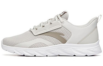 Anta Abrasion Resistant Breathable Low Top Running Shoes Men's Shade 1 Gray