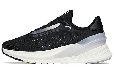 Anta Lightweight Cushioning Low-Top Running Shoes Women's Black Gray