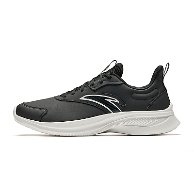 Anta Hydrogen Run Anti-Slip Wear-Resistant Low-Top Running Shoes Men's White Black