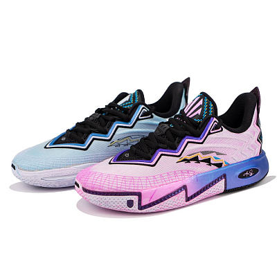 ANTA KAI 2 Basketball Shoes Men's Low Top Blue Pink