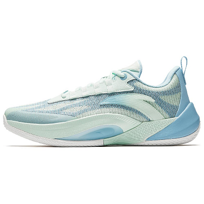 Anta Instant 1 TD Cushioning Wear Resistant Low Top Basketball Shoes Men's Blue Green