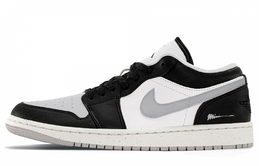 Jordan Air Jordan 1 Abrasion Resistant Low Top Vintage Basketball Shoes Unisex Black Gray купить в интернет-магазине Yoocart с быстрой доставкой по России.