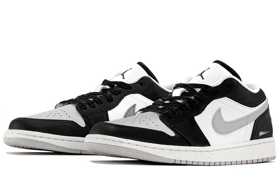 Jordan Air Jordan 1 Abrasion Resistant Low Top Vintage Basketball Shoes Unisex Black Gray купить в интернет-магазине Yoocart с быстрой доставкой по России.