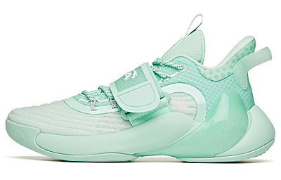 Anta Water Flower 3 Cushioning Anti-Slip Wear-Resistant Breathability Low-Top Basketball Shoes Lime Soda