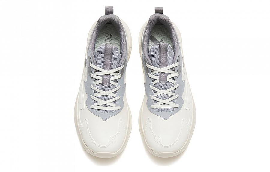 Anta Walk Cushioning Low Top Casual Running Shoes Men's White Gray купить в интернет-магазине Yoocart с быстрой доставкой по России.