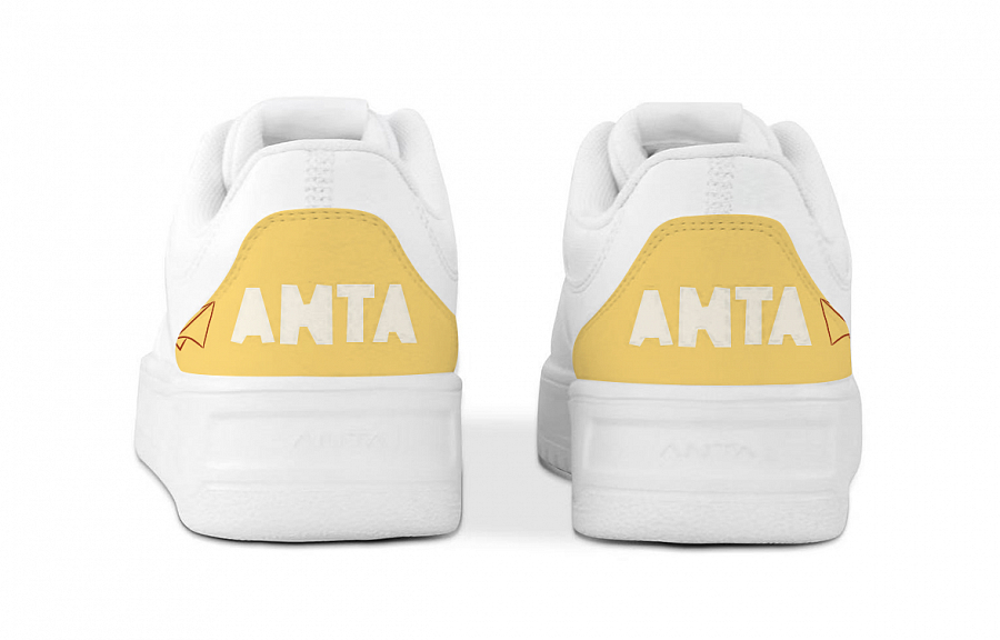 Anta Relaxed Anti Slip Wear Resistant Low Top Skateboard Shoes Unisex Yellow купить в интернет-магазине Yoocart с быстрой доставкой по России.