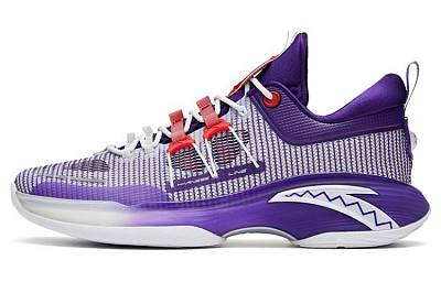 ANTA Basketball Shoes Men's Low top Purple/White