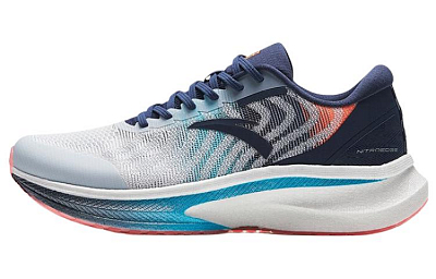 Anta Champion 2nd Gen Anti Slip Wear Resistant Low Top Running Shoes Men's Gray Blue Orange