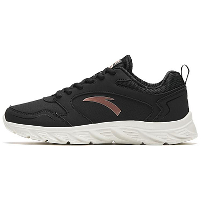 Anta Cushioned Slip-Resistant Low-Top Running Shoes Women's Black