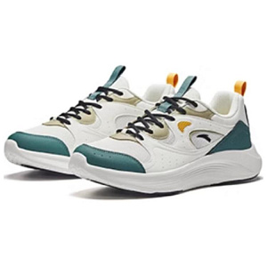 Anta Anti-Slip Wear-Resistant Low-Top Casual Running Shoes Men's White Green 1 3958441