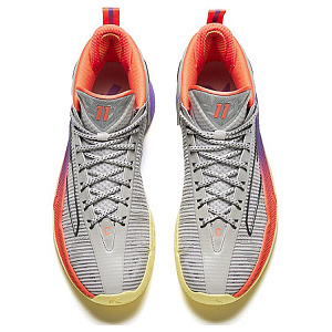 Anta KT9 Cushioning, Wear Resistant Low top Basketball Shoes Men's Gray orange purple 1 3958499