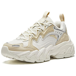 Anta Anti-Slip Wear-Resistant Low-Top Casual Shoes Women's White Yellow 1 3958532