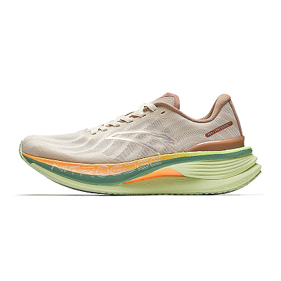Anta Running Collection Anti-Slip Wear-Resistant Low-Top Casual Running Shoes Women's Brown Green