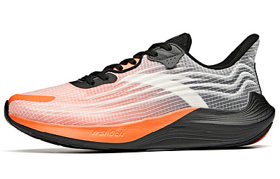 Anta DuCi1 Cushioned Slip-Resistant Abrasion-Resistant Breathable Low-Top A-shock Running Shoes Men's Black Orange
