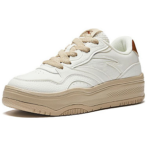 Anta Street Play 2 Slip-Resistant Cushioning Low-Top Skateboard Shoes Women's White Brown 1 3960858