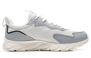 Anta Cushioned Anti Slip Wear Resistant Breathable Lightweight Low Top Running Shoes Men's White Gray Sports 1 3960871