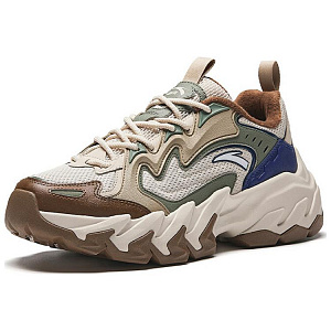 Anta Wear-Resistant Slip-Resistant Low-Top Casual Shoes Men's Beige Green Brown 1 3960890