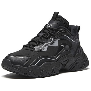 Anta Meteorite Non-slip Wear-resistant Shock Absorption Low-Top Casual Shoes Women's Black Silver 1 3960910