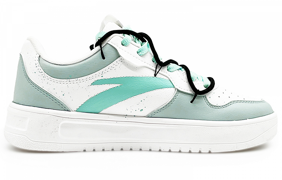 Anta Life Collection Wear-resistant And Lightweight Low-Top Skateboard Shoes Women's White Cyan купить в интернет-магазине Yoocart с быстрой доставкой по России.