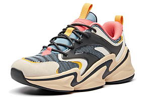 Anta Girlish Heart Cushioning Anti-Slip And Wear-Resistant Low-Top Running Shoes Women's Beige Black Green 1 3960937