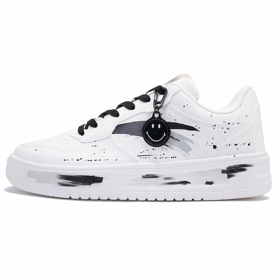 Anta Anti Slip Wear Resistant Low Top Skateboard Shoes Unisex White Black купить в интернет-магазине Yoocart с быстрой доставкой по России.