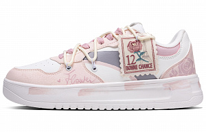 Anta Relaxed Anti Slip Wear Resistant Low Top Skateboard Shoes Women's Pink 1 3961643